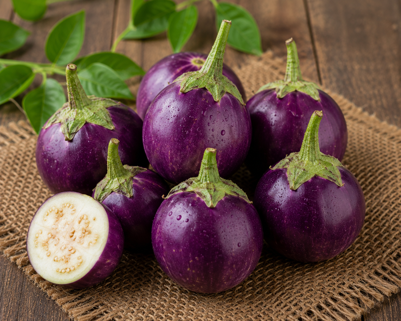 Round purple Brinjal